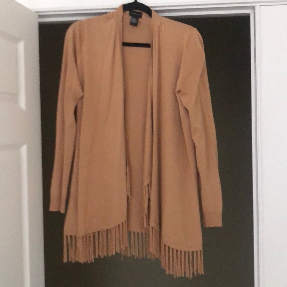 Central Park West fringe sweater